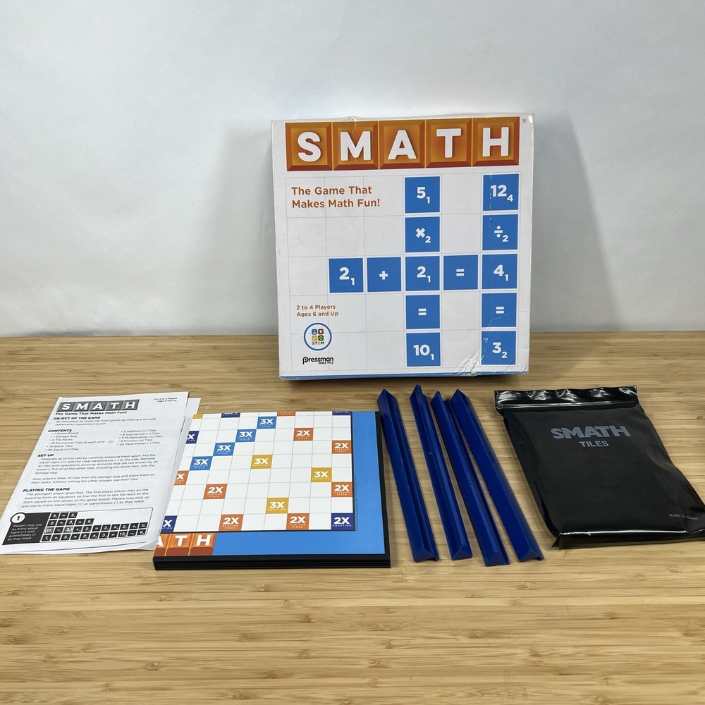 Pressman Smath Fun Math Skill Building Educational Game For 2-4 Players Ages‎ 6+